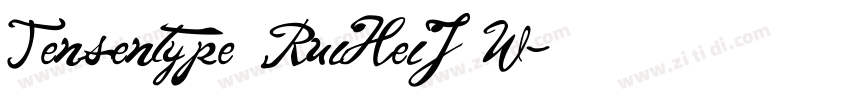 Tensentype RuiHeiJ W字体转换